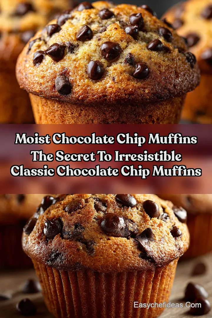 Moist Chocolate Chip Muffins The Secret to Irresistible Classic Chocolate Chip Muffins