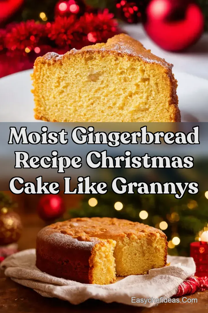 Moist Gingerbread Recipe Christmas Cake Like Grannys