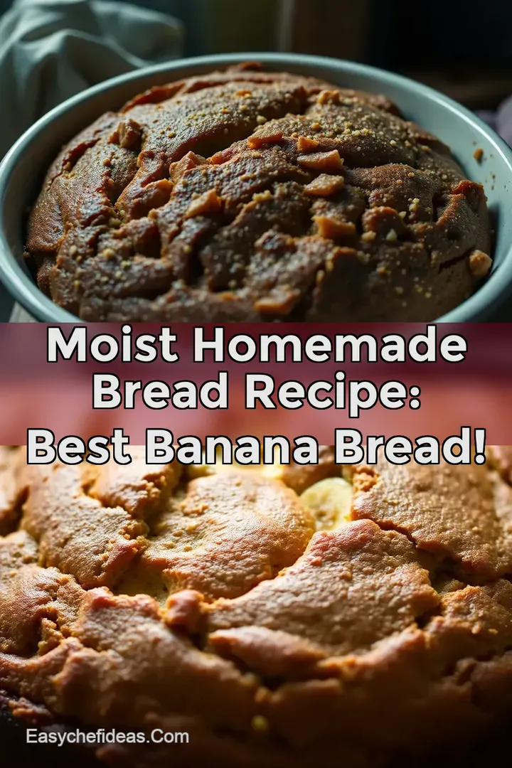 Moist Homemade Bread Recipe: Best Banana Bread!