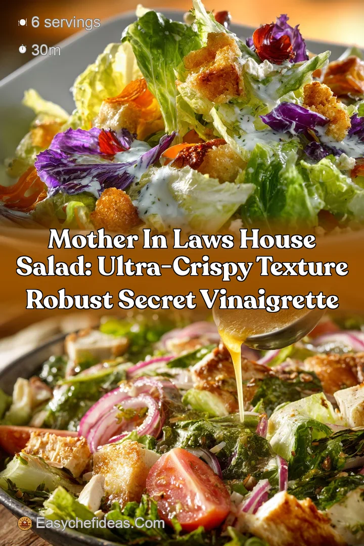 Mother In Laws House Salad: Ultra-Crispy Texture Robust Secret Vinaigrette