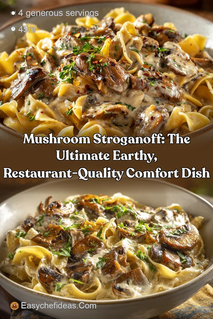 Mushroom Stroganoff: The Ultimate Earthy Restaurant-Quality Comfort Dish
