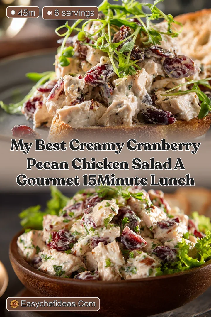 My Best Creamy Cranberry Pecan Chicken Salad A Gourmet 15Minute Lunch