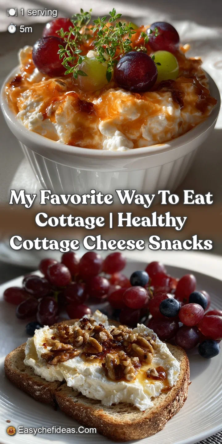 My Favorite Way to Eat Cottage | Healthy Cottage Cheese Snacks