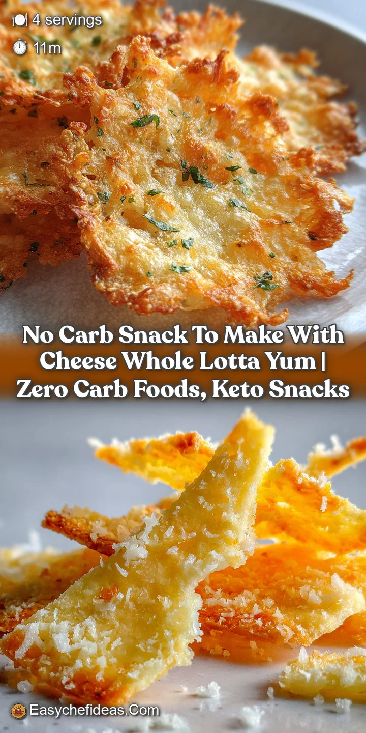 Close-up of a golden, bubbly cheese crisp revealing browned edges and melted pockets, promising a savory, crunchy bite.