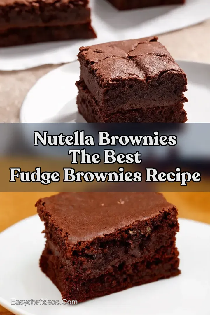 Nutella Brownies The Best Fudge Brownies Recipe