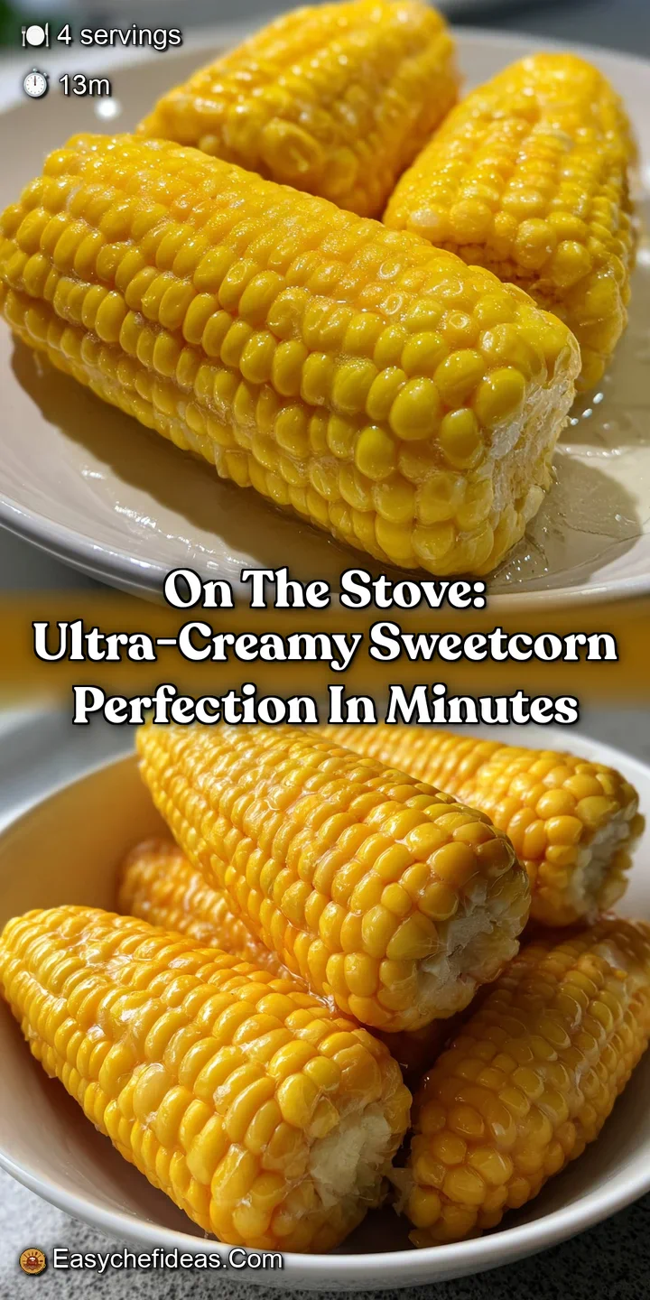On The Stove: Ultra-Creamy Sweetcorn Perfection in Minutes