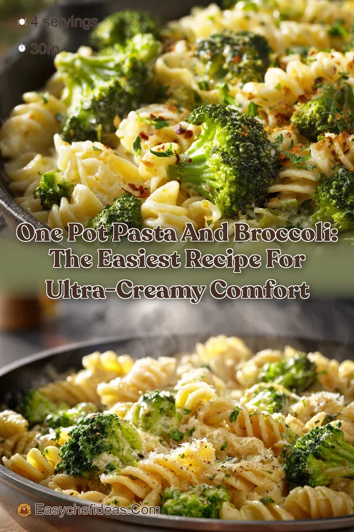 One Pot Pasta and Broccoli: The Easiest Recipe for Ultra-Creamy Comfort