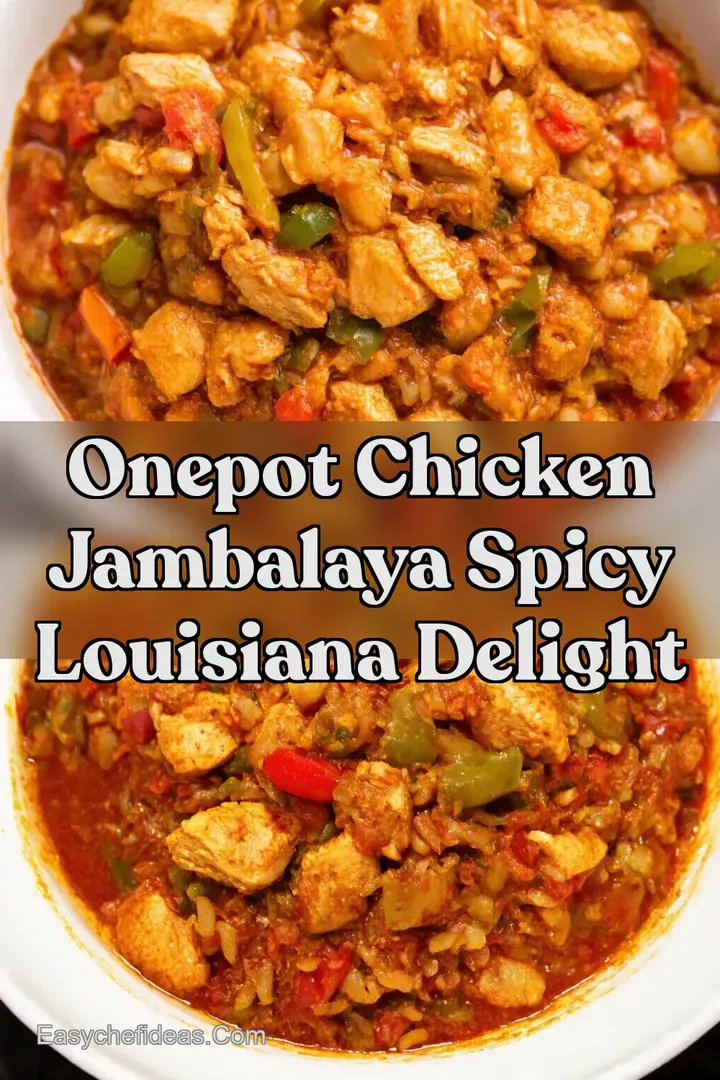 OnePot Chicken Jambalaya Spicy Louisiana Delight