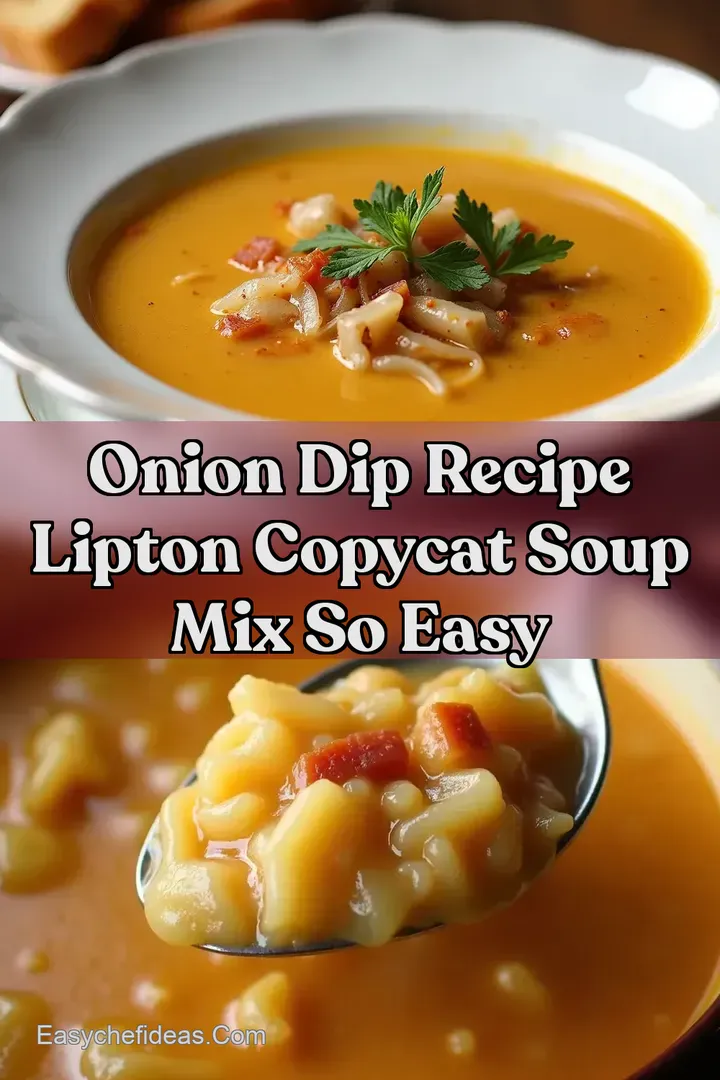 Onion Dip Recipe Lipton Copycat Soup Mix So Easy