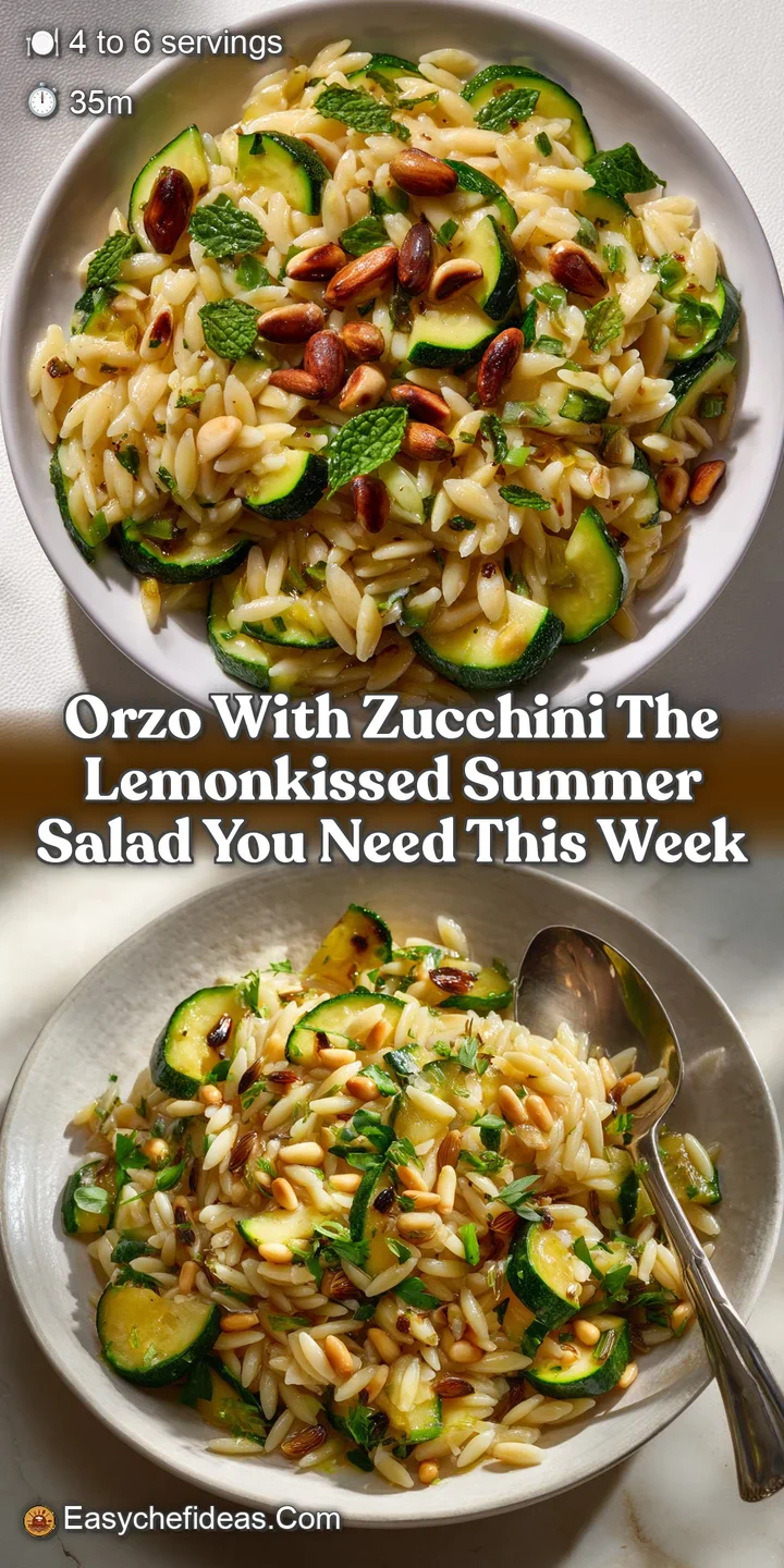 Orzo with Zucchini The LemonKissed Summer Salad You Need This Week