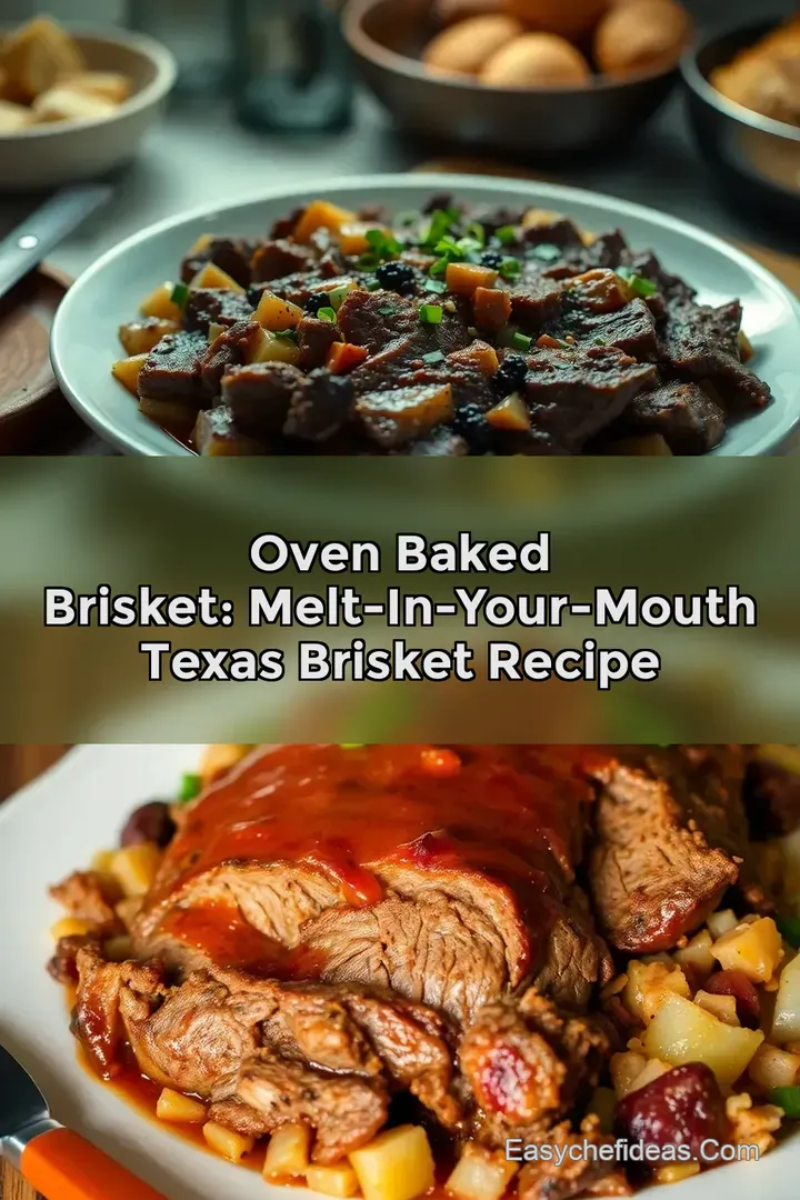 Oven Baked Brisket: Melt-In-Your-Mouth Texas Brisket Recipe
