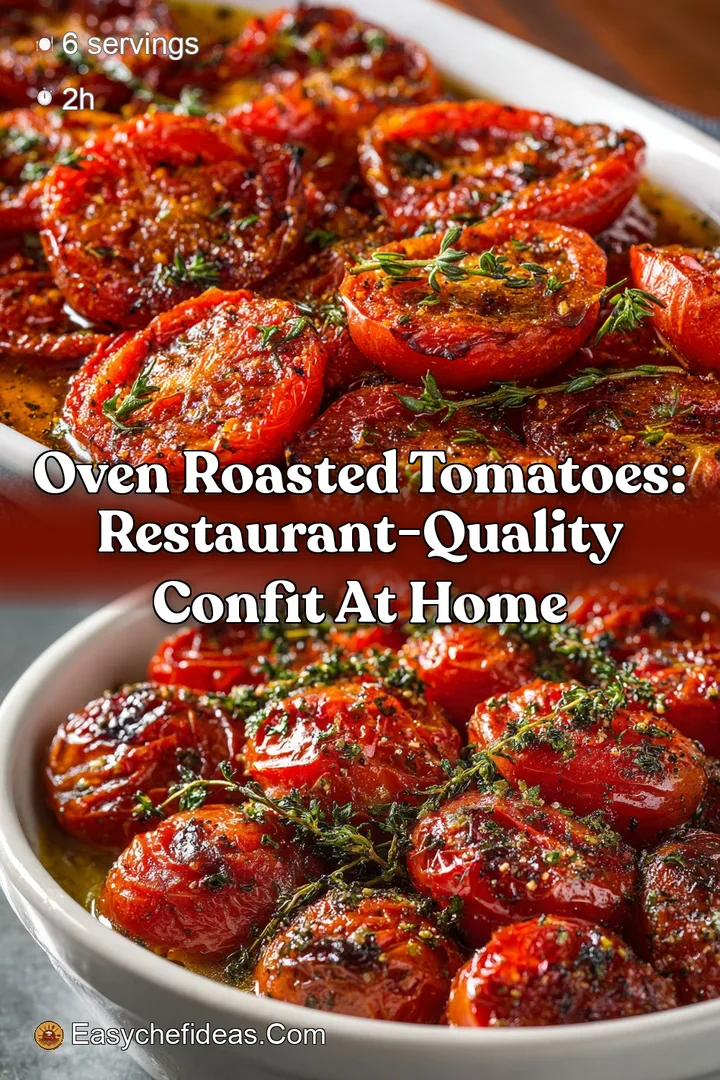 Oven Roasted Tomatoes: Restaurant-Quality Confit at Home