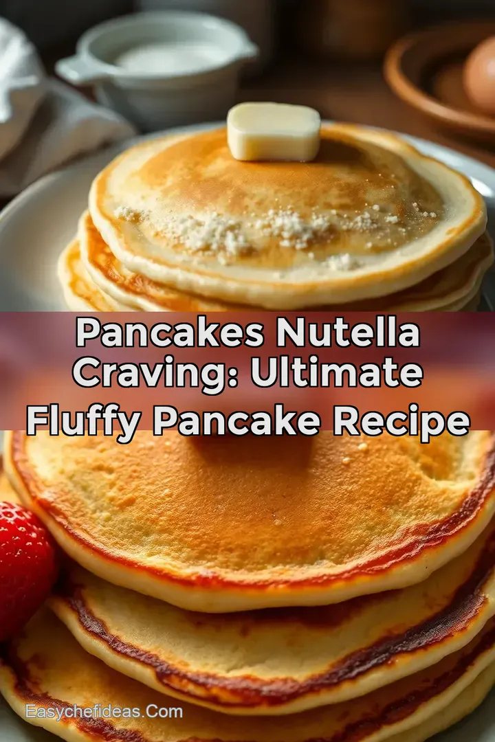 Pancakes Nutella Craving: Ultimate Fluffy Pancake Recipe