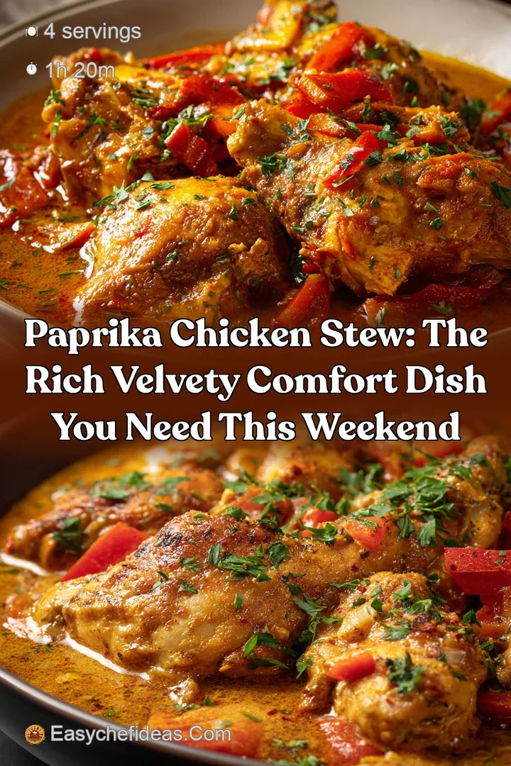 Paprika Chicken Stew: The Rich Velvety Comfort Dish You Need This Weekend
