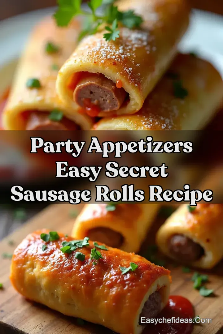 Party Appetizers Easy Secret Sausage Rolls Recipe