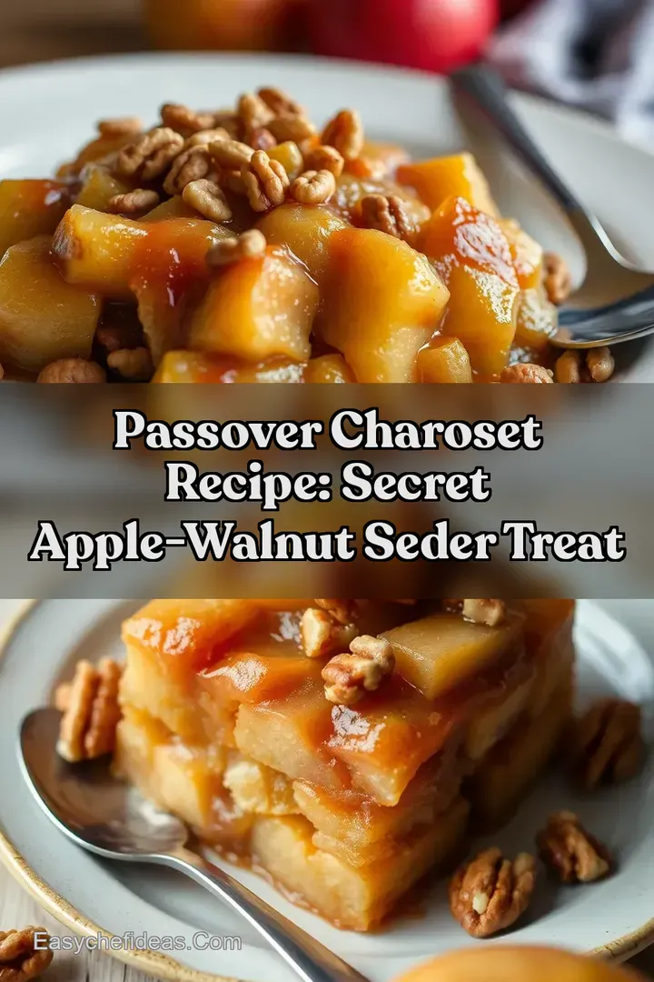 Passover Charoset Recipe: Secret Apple-Walnut Seder Treat