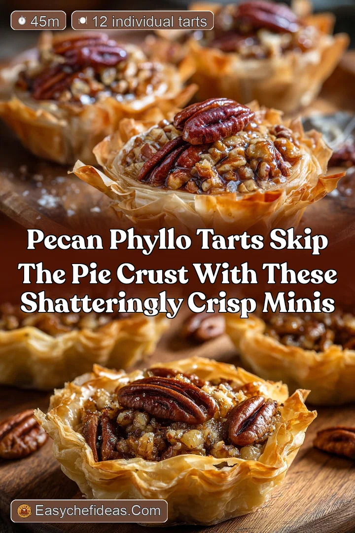 Pecan Phyllo Tarts Skip the Pie Crust with These Shatteringly Crisp Minis