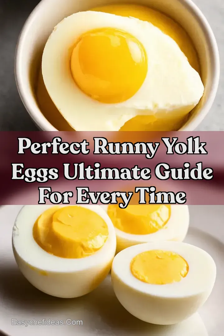 Perfect Runny Yolk Eggs Ultimate Guide for Every Time