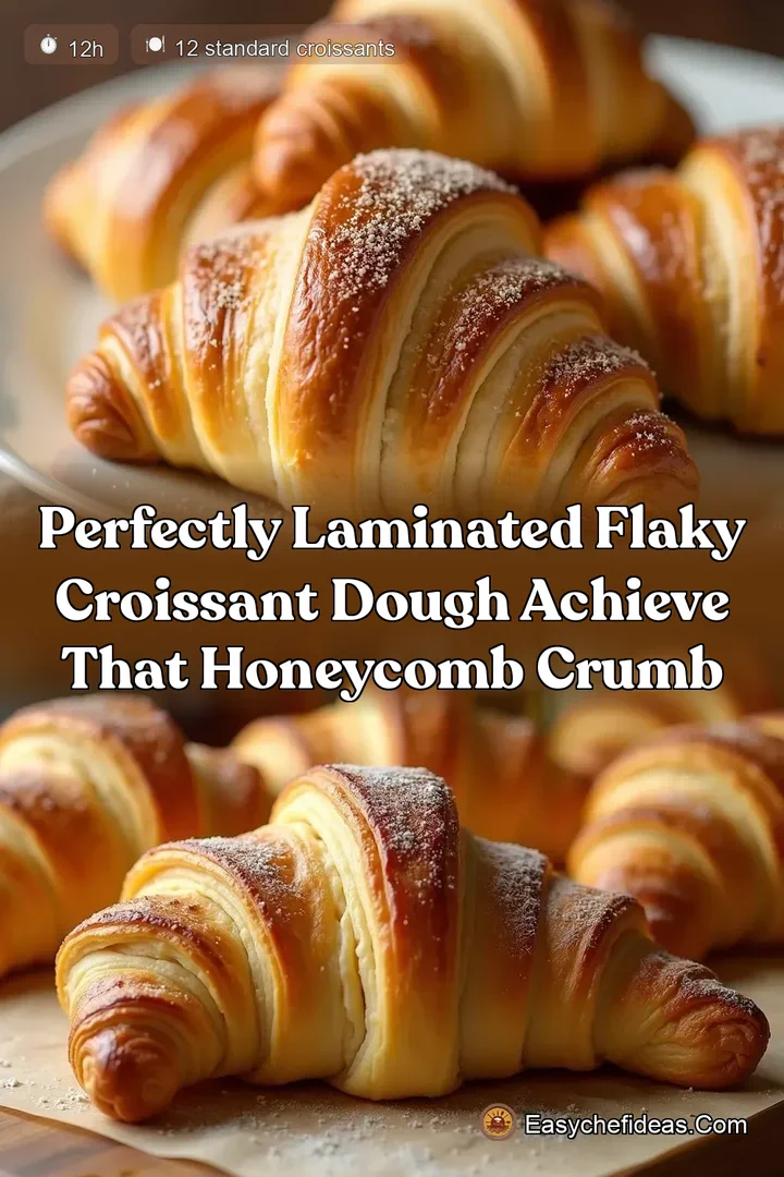 Perfectly Laminated Flaky Croissant Dough Achieve That Honeycomb Crumb