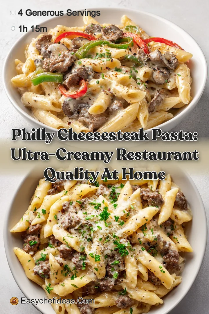 Philly Cheesesteak Pasta: Ultra-Creamy Restaurant Quality at Home