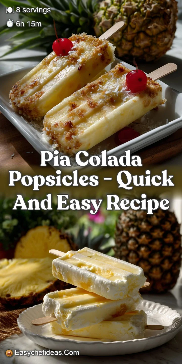 Pia Colada Popsicles - Quick and Easy Recipe