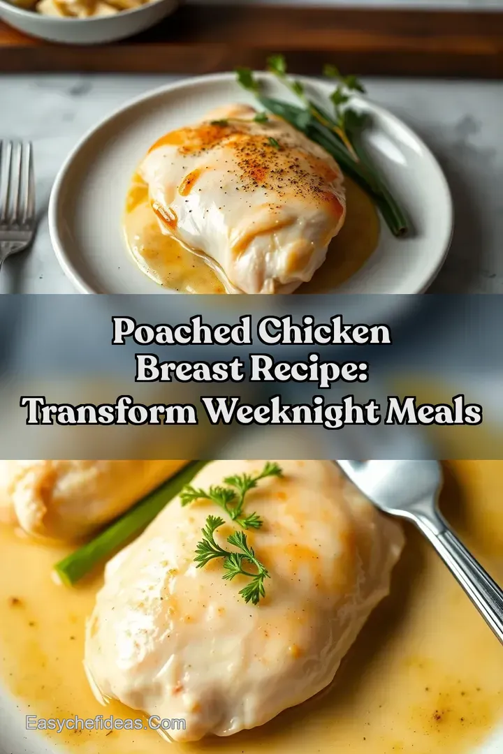 Poached Chicken Breast Recipe: Transform Weeknight Meals