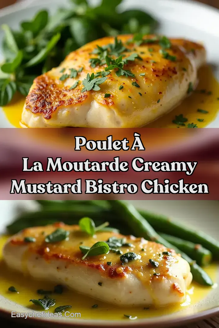 Poulet &agrave; la Moutarde Creamy Mustard Bistro Chicken