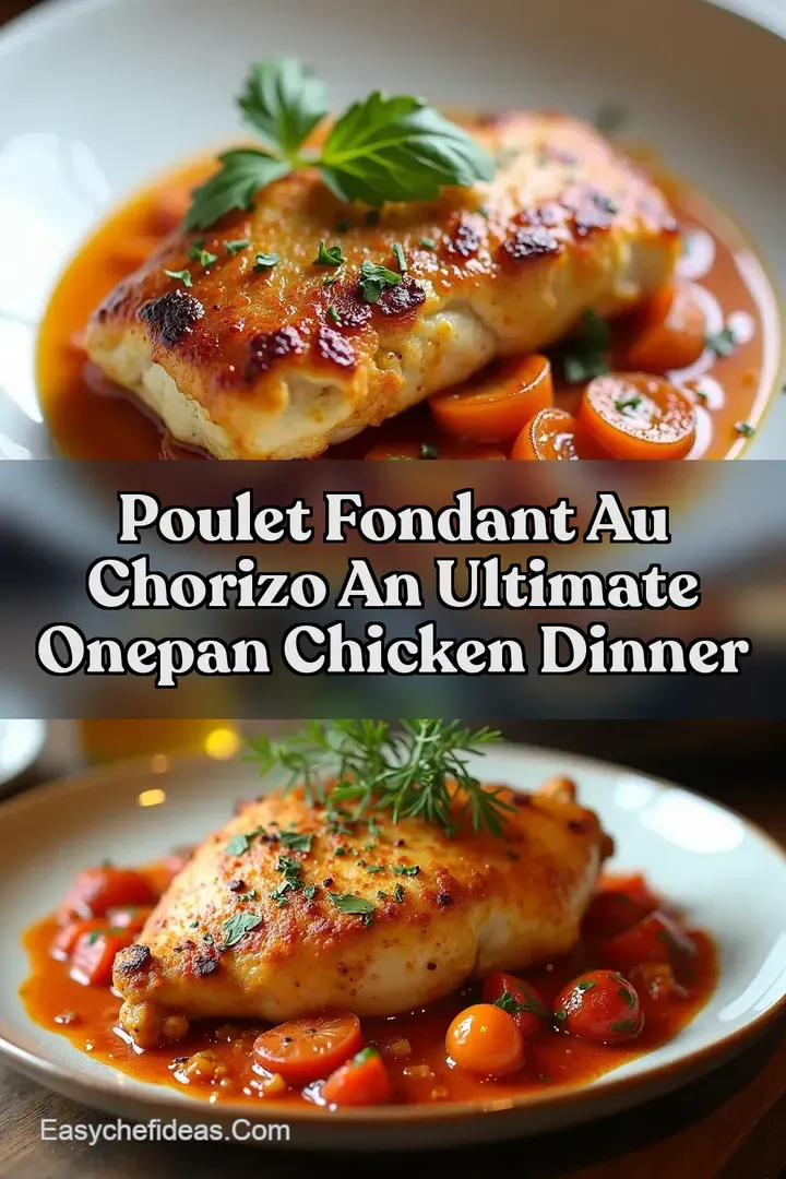 Poulet Fondant Au Chorizo An Ultimate OnePan Chicken Dinner