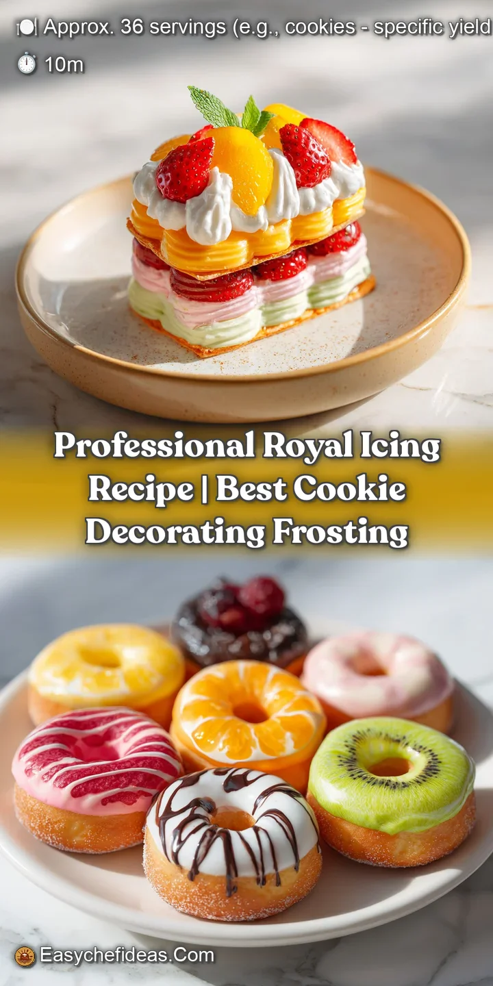 A peak inside a piping bag revealing thick, pure white royal icing with a velvety smooth texture.