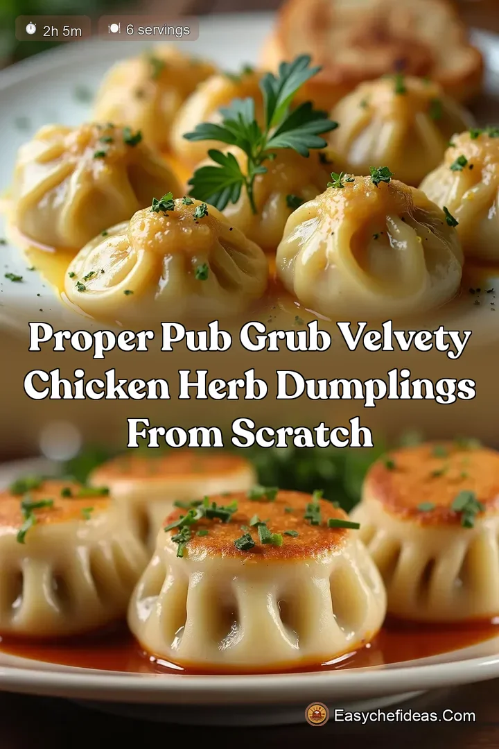 Proper Pub Grub Velvety Chicken Herb Dumplings From Scratch