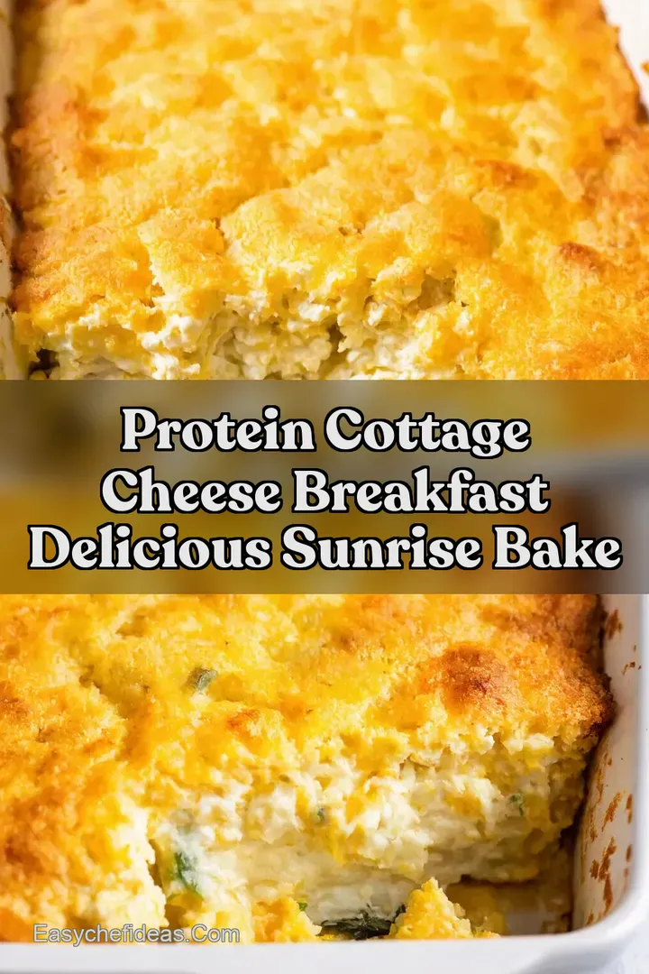 Protein Cottage Cheese Breakfast Delicious Sunrise Bake