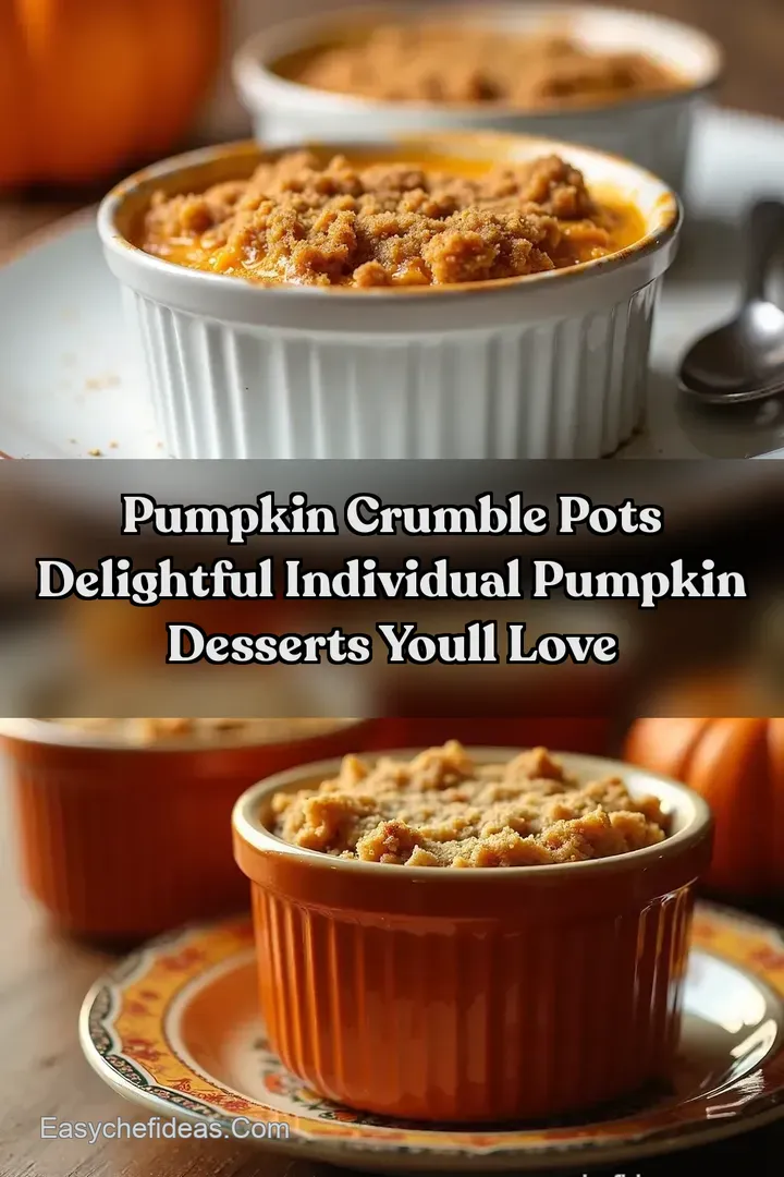 Pumpkin Crumble Pots Delightful Individual Pumpkin Desserts Youll Love