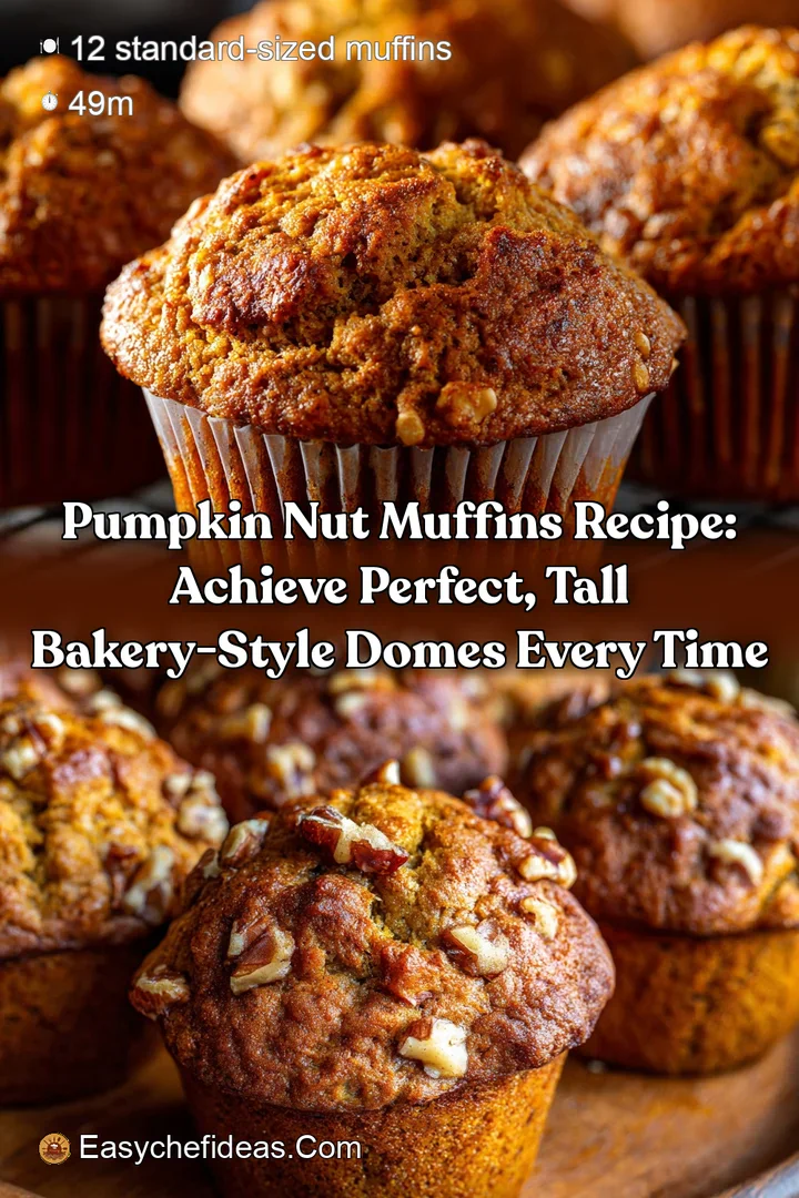 Pumpkin Nut Muffins Recipe: Achieve Perfect Tall Bakery-Style Domes Every Time