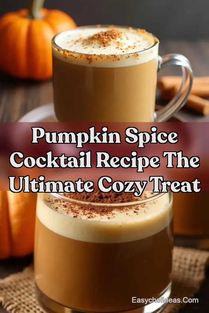 Pumpkin Spice Cocktail Recipe The Ultimate Cozy Treat