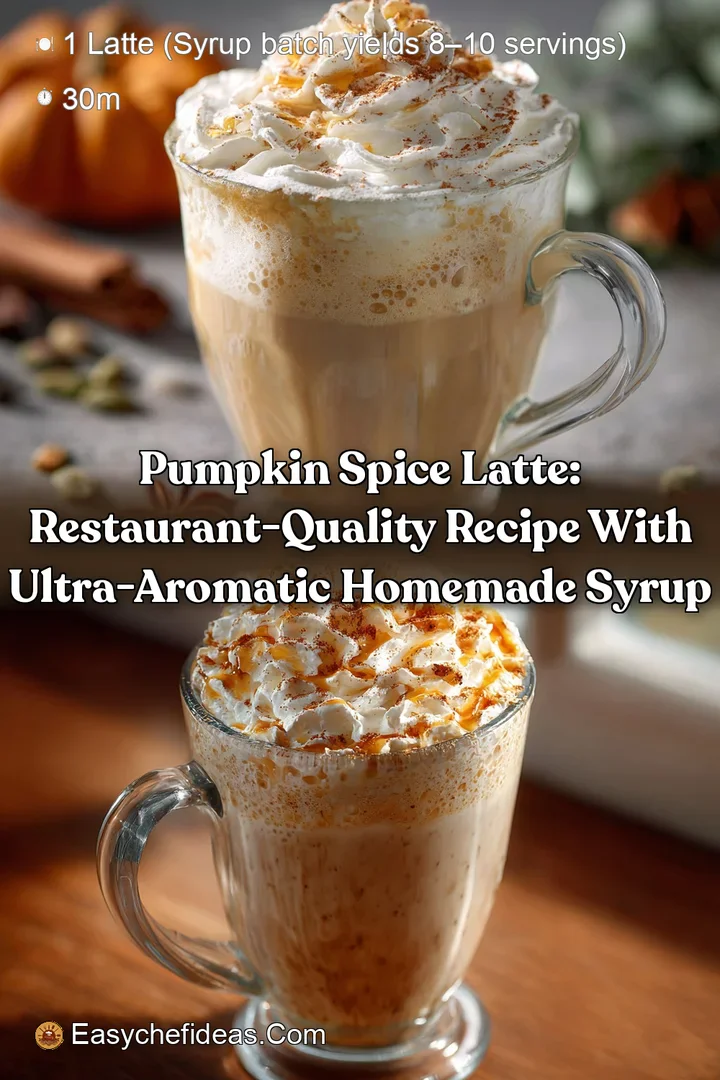 Pumpkin Spice Latte: Restaurant-Quality Recipe with Ultra-Aromatic Homemade Syrup