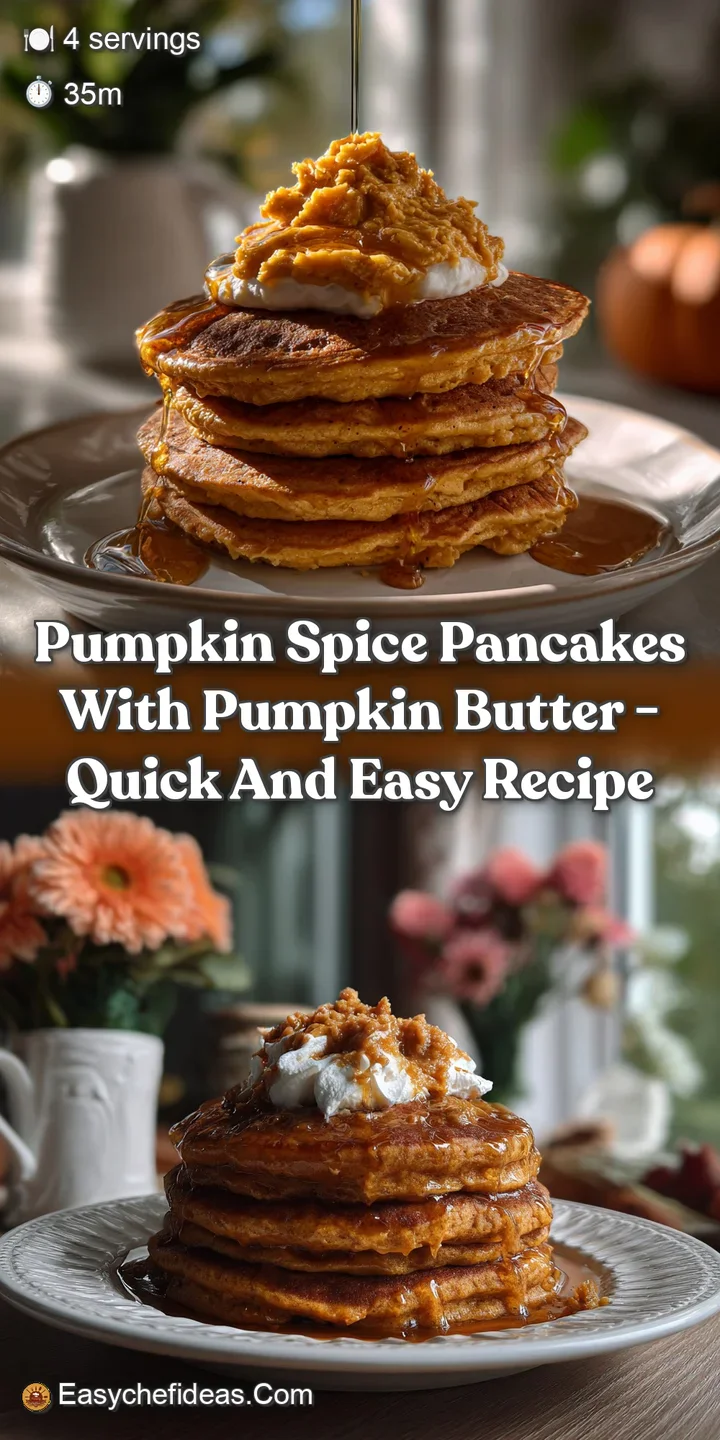 Pumpkin Spice Pancakes with Pumpkin Butter - Quick and Easy Recipe