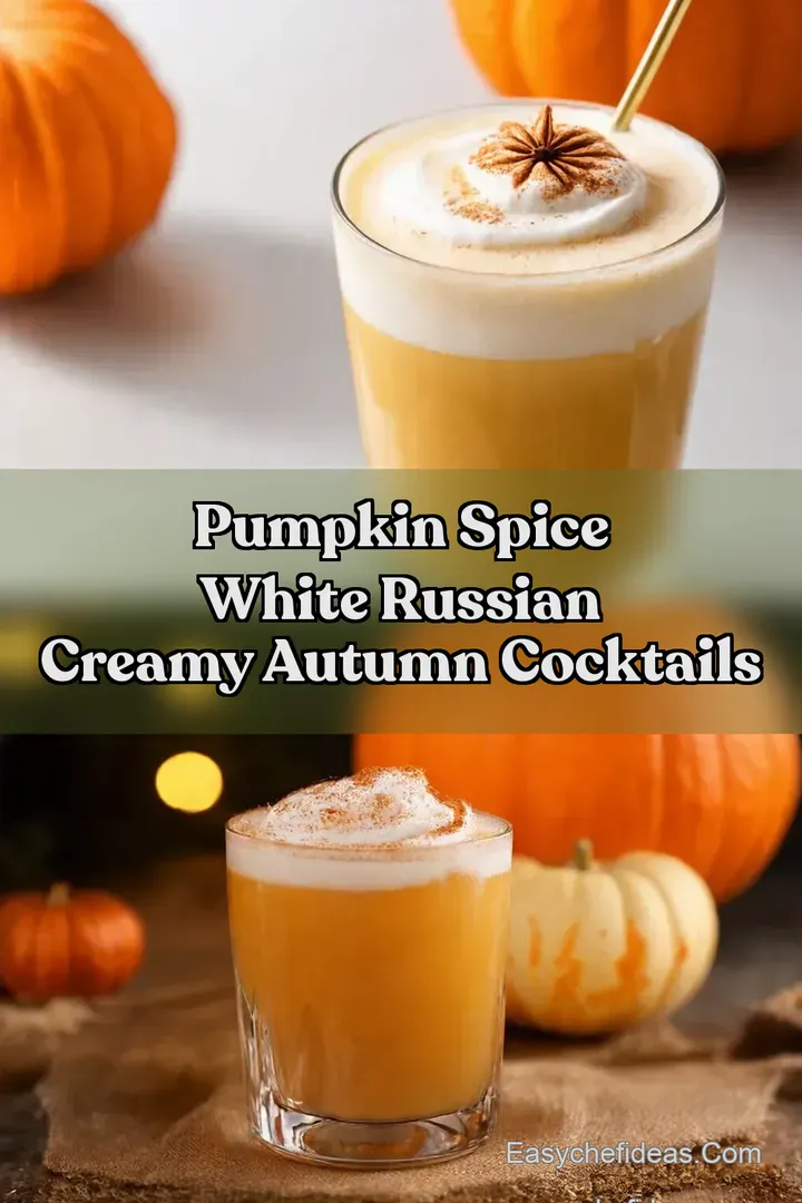 Pumpkin Spice White Russian Creamy Autumn Cocktails