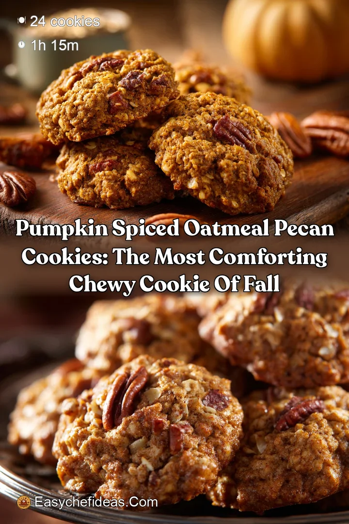 Pumpkin Spiced Oatmeal Pecan Cookies: The Most Comforting Chewy Cookie of Fall