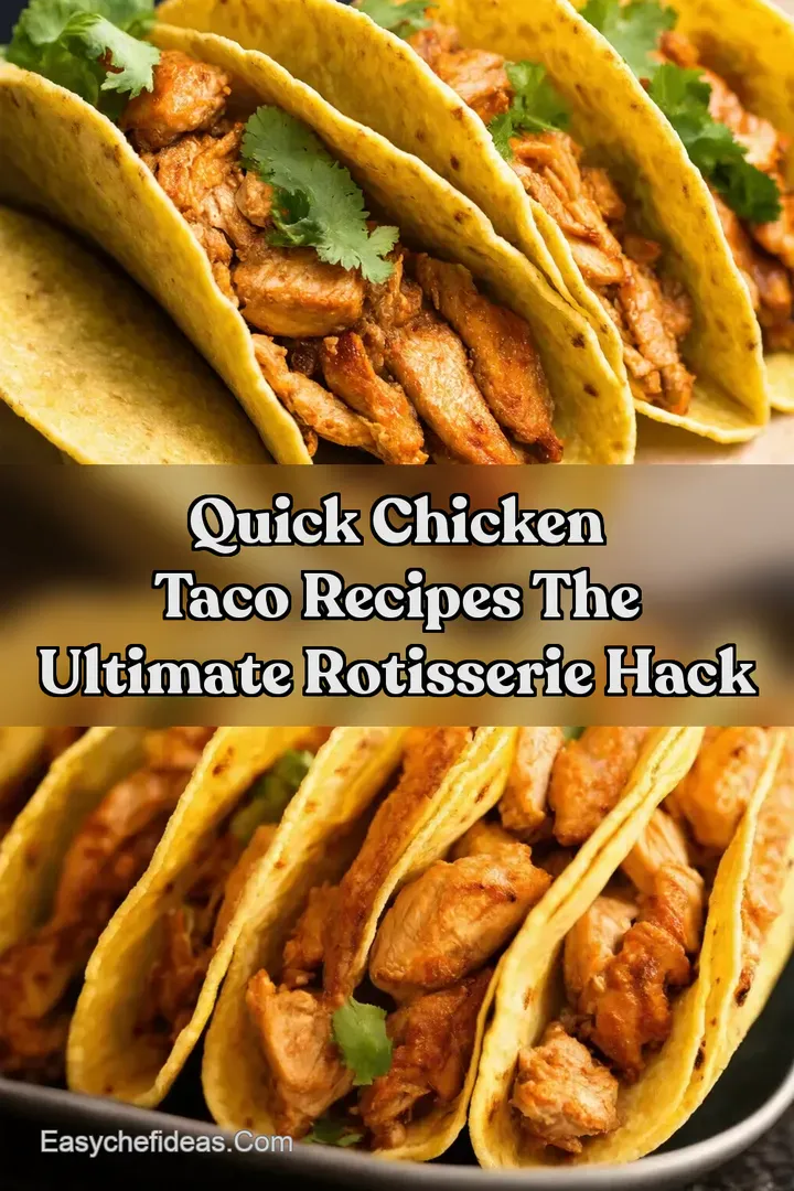 Quick Chicken Taco Recipes The Ultimate Rotisserie Hack