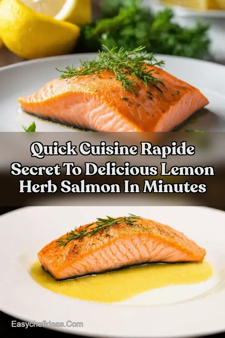 Quick Cuisine Rapide Secret to Delicious Lemon Herb Salmon in Minutes