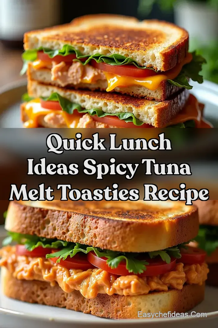 Quick Lunch Ideas Spicy Tuna Melt Toasties Recipe
