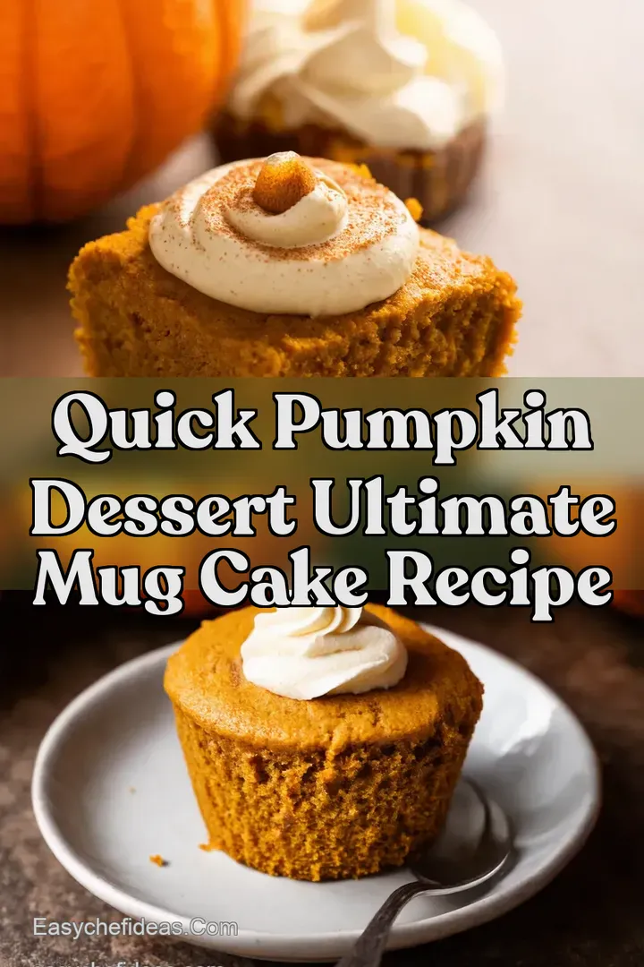 Quick Pumpkin Dessert Ultimate Mug Cake Recipe