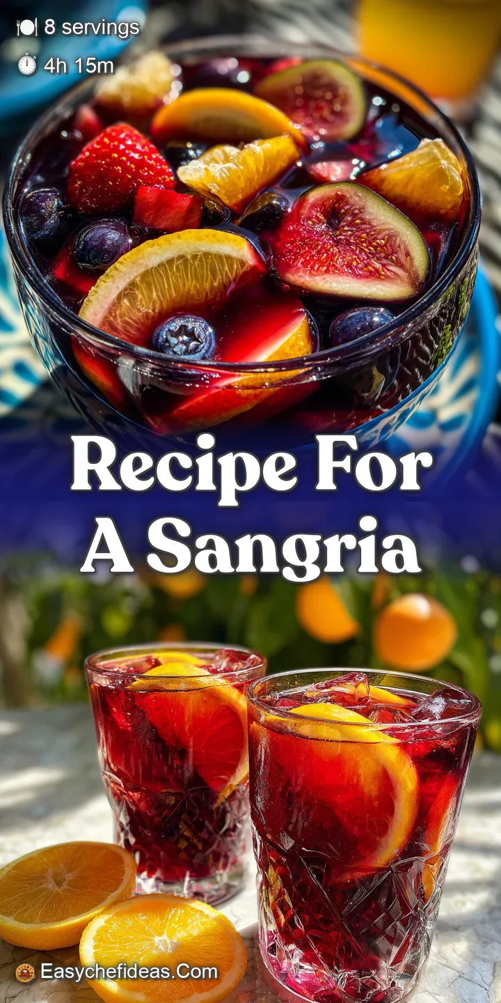 Close-up of sangria, showing juicy oranges, limes, and berries swirling within the deep red wine. Chilled condensation on ...