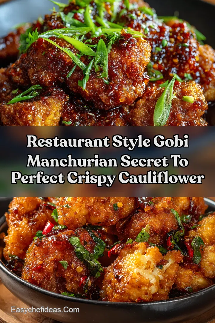 Restaurant Style Gobi Manchurian Secret to Perfect Crispy Cauliflower