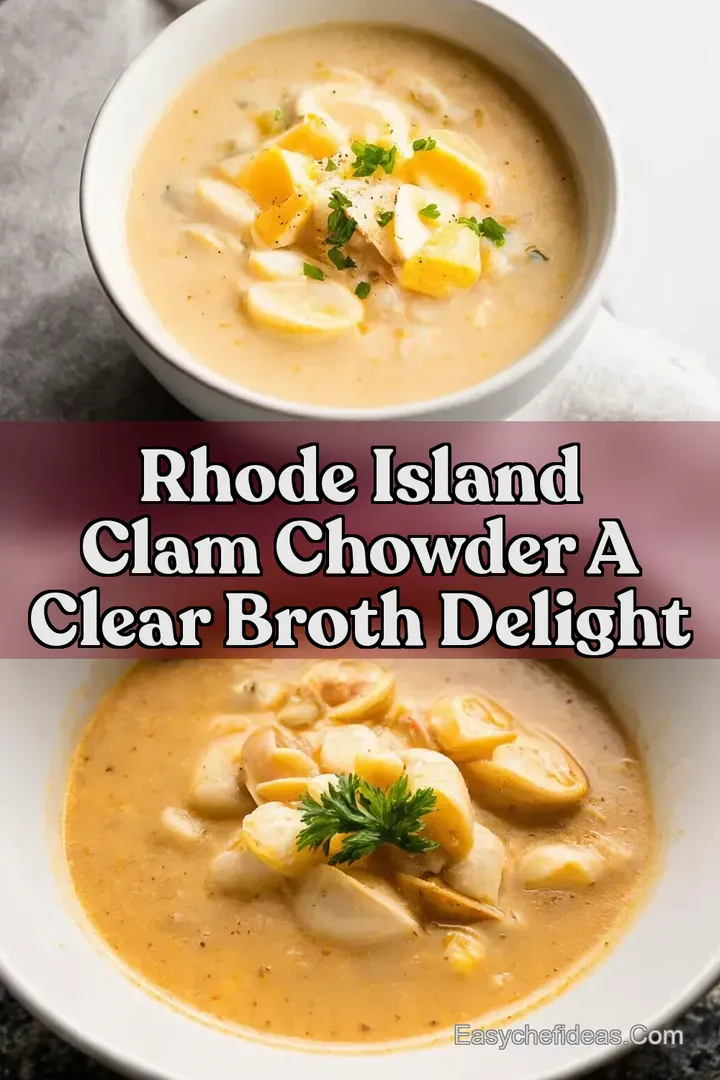 Rhode Island Clam Chowder A Clear Broth Delight