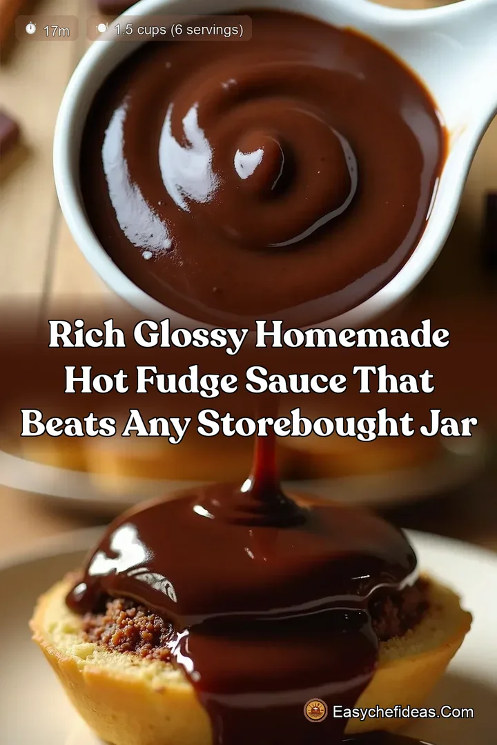 Rich Glossy Homemade Hot Fudge Sauce That Beats Any StoreBought Jar