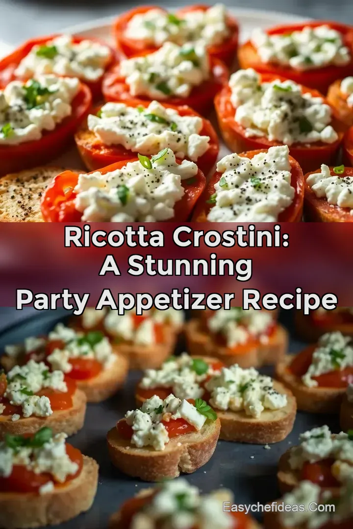 Ricotta Crostini: A Stunning Party Appetizer Recipe
