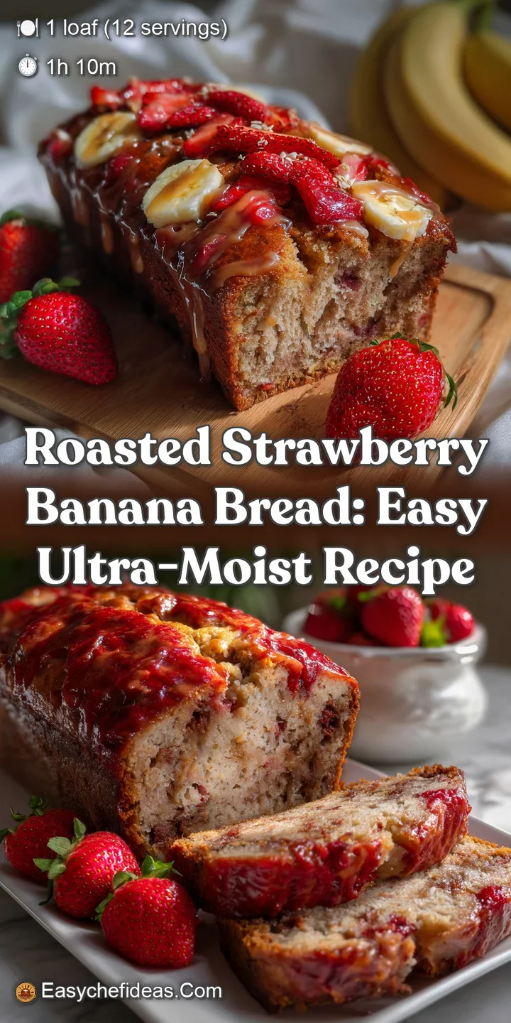 Roasted Strawberry Banana Bread: Easy Ultra-Moist Recipe