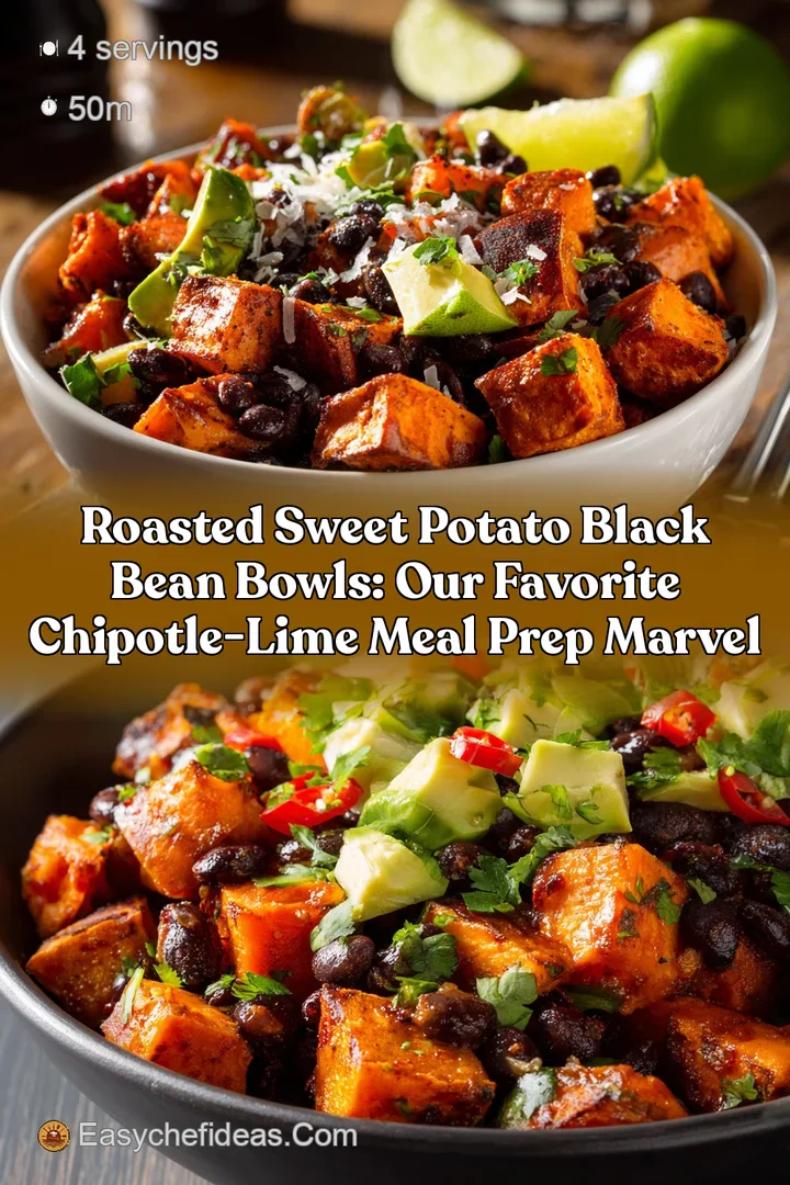 Roasted Sweet Potato Black Bean Bowls: Our Favorite Chipotle-Lime Meal Prep Marvel