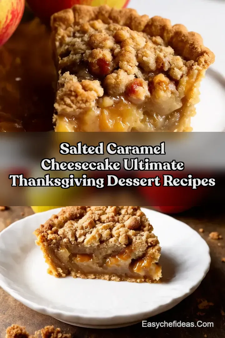 Salted Caramel Cheesecake Ultimate Thanksgiving Dessert Recipes